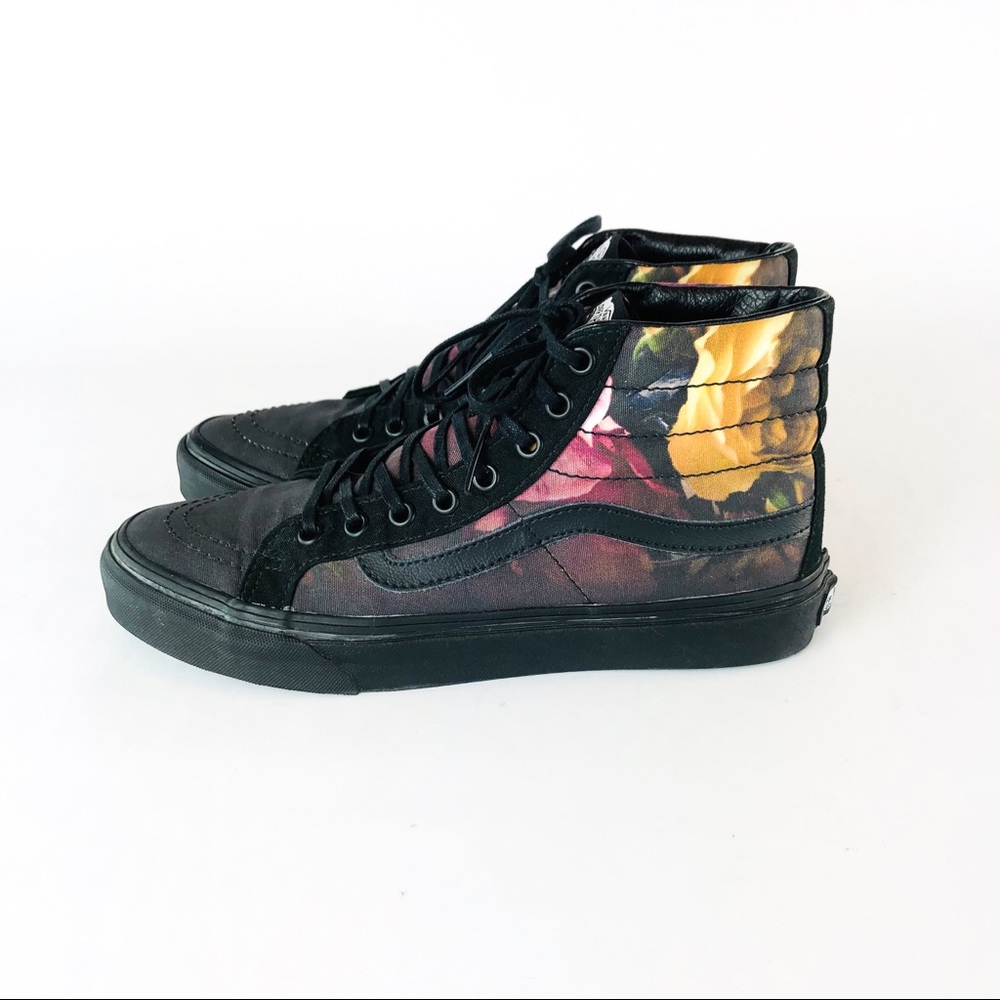 New Vans Sk8 Hi Slim Classics - Ombré Black Floral